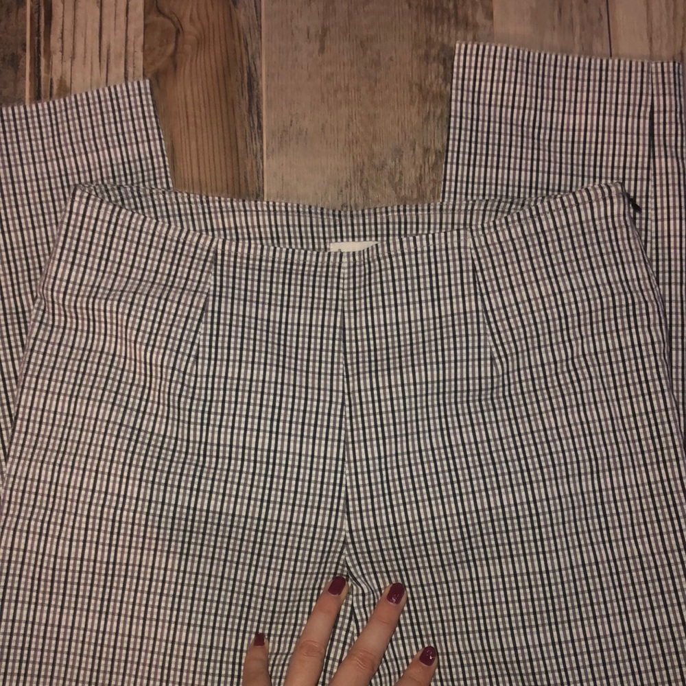 A new day high waste pants - plaid print